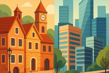 Vivir en el casco antiguo vs zona moderna: ventajas y desventajas